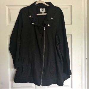 Old Navy Plus Scuba Knit Moto Jacket - Size 4X